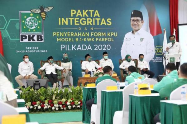 Cakada Teken Pakta Integritas, PKB Target Menang 80 Persen Di Pilkada 2020