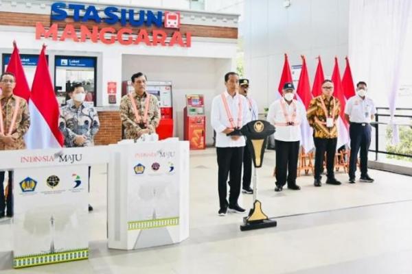 Presiden Jokowi Resmikan Stasiun Manggarai Tahap I, Harap Moda Transportasi Terintegrasi