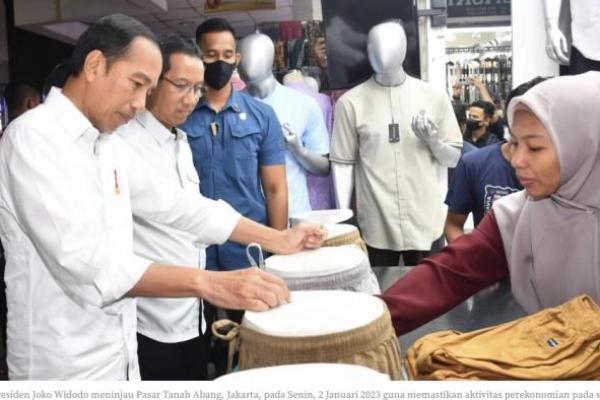 Tinjau Pasar Tanah Abang, Presiden Jokowi Ingin Pastikan Aktivitas Ekonomi di Sektor Riil