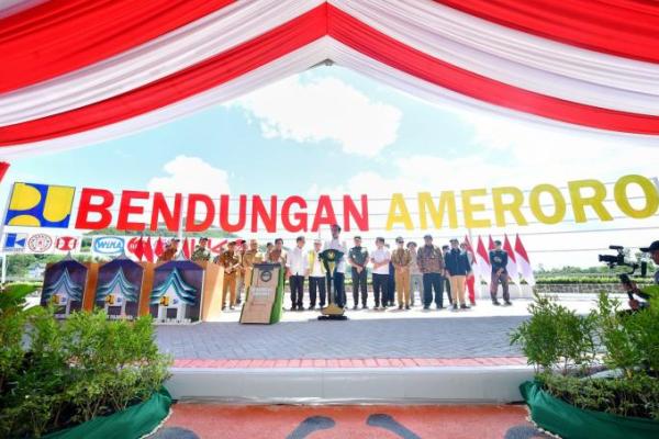 Presiden Jokowi Resmikan Bendungan Ameroro Konawe