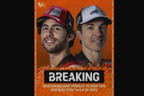 Enea Bastianini dan Maverick Vinales Resmi Gabung KTM Tech3 di MotoGP 2025