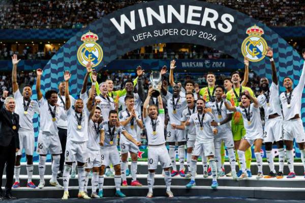 Real Madrid Juara Piala Super Eropa 2024, Mbappe Cetak Gol Perdana