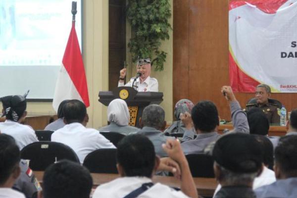 Pemkab Bojonegoro Gelar Sosialisasi Satlinmas dalam Pengamanan Pilkada 2024