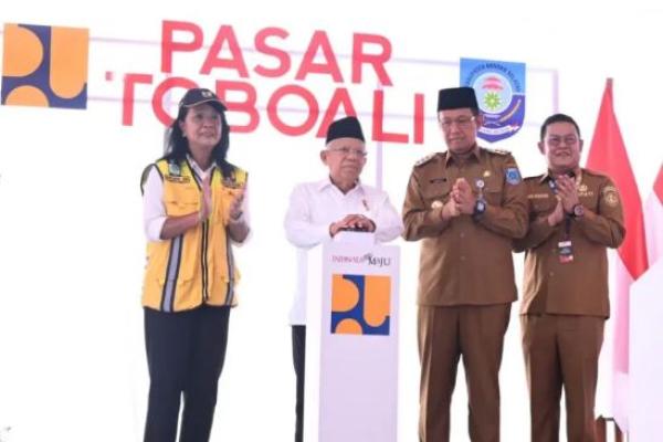 Wapres RI Harap Revitalisasi Pasar Toboali Dongkrak Pertumbuhan Ekonomi