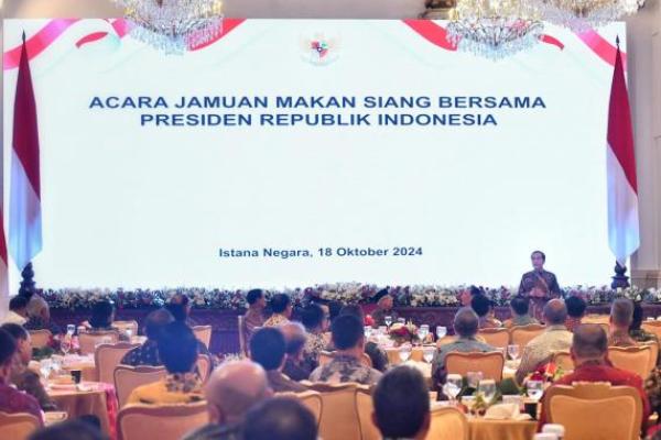 Jelang Purna Tugas, Jokowi Gelar Jamuan Makan Siang di Istana Negara