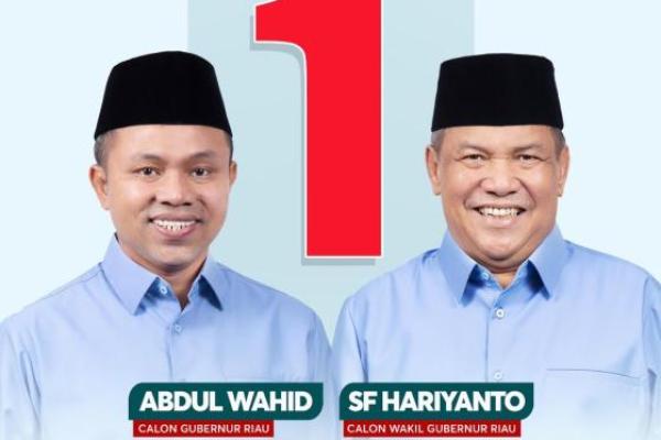 Survei LSI Denny JA: Paslon Abdul Wahid-SF Hariyanto Ungguli Cagub Riau Lainnya