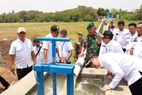 Resmikan Irigasi, Pj Bupati Tangerang Andi Ony Harap Ketersediaan Air Terpenuhi Saat Kemarau