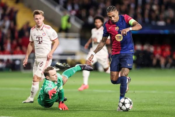 Liga Champions: Barcelona Bantai Bayern Munchen, Raphinha Catat Hattrick