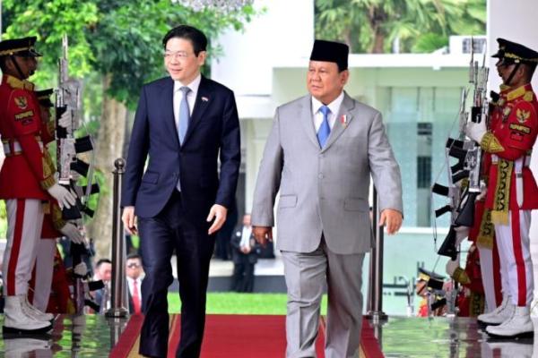 Pertemuan Prabowo dan PM Singapura Lawrence Wong, Bahas Sejumlah Isu Bilateral