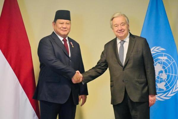 Presiden Prabowo Gelar Pertemuan Bilateral dengan Sekjen PBB di Brasil