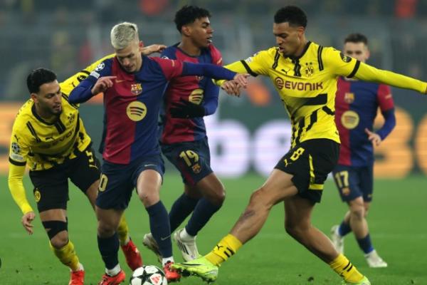 Liga Champions: Barcelona Menangi Laga Sengit Lawan Borussia Dortmund