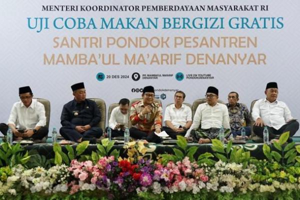 Menko PM Gus Imin Lanjutkan Uji Coba Program Makan Bergizi Gratis di Pesantren