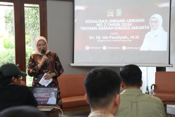 Sosialisasi UU DKJ, Ida Fauziyah: Semua Harus Terlibat Menjadikan Jakarta Kota Global