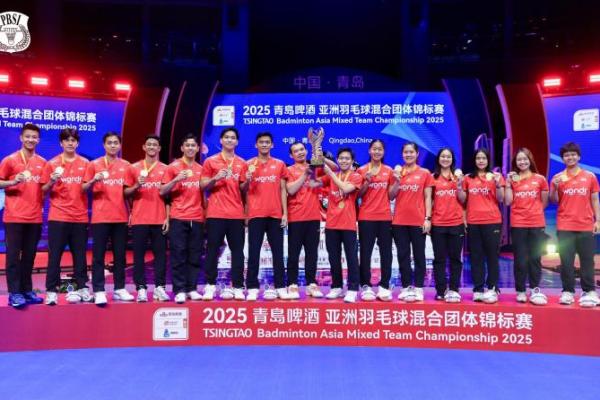 Selamat! Indonesia Juara BAMTC 2025 Usai Kalahkan China 3-1