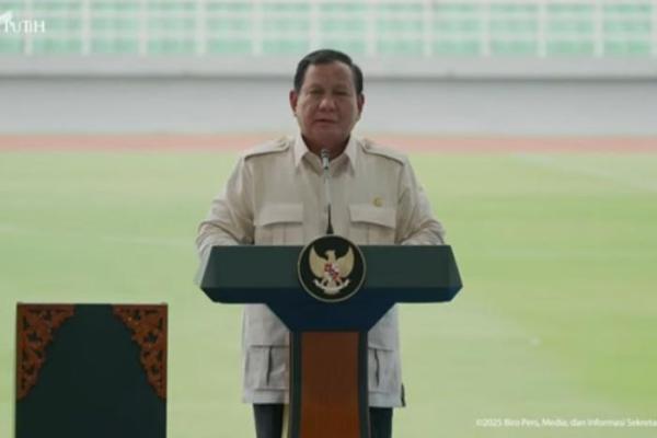 Presiden Prabowo Target Bangun 20 Stadion Selama 2-3 Tahun ke Depan